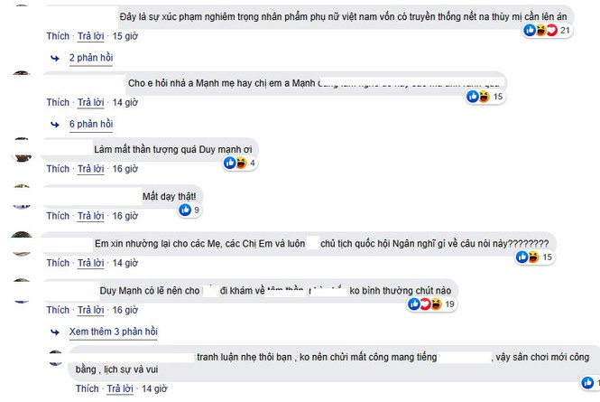 Dân mạng 'dậy sóng' vì cho rằng Duy Mạnh phát ngôn xúc phạm phụ nữ Việt - ảnh 3