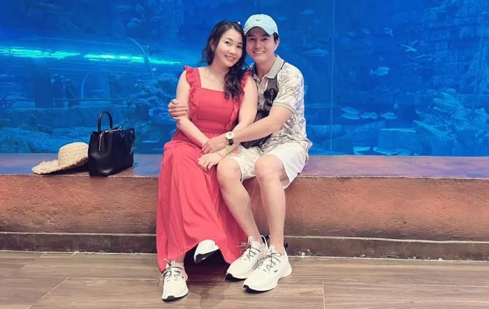 Khoảnh khắc hạnh phúc của vợ chồng diễn viên Cao Minh Đạt