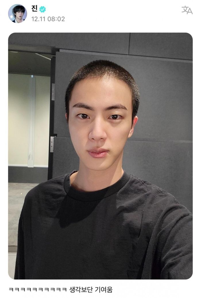  Jin (BTS) cắt tóc để chuẩn bị nhập ngũ.