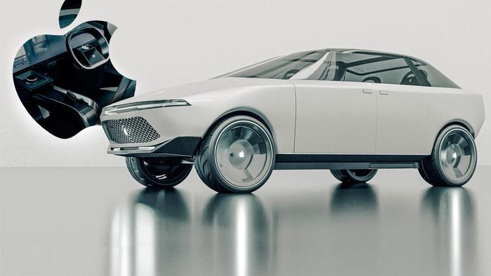 Ngoại thất concept của Apple car Titan theo đồ họa 3D. 